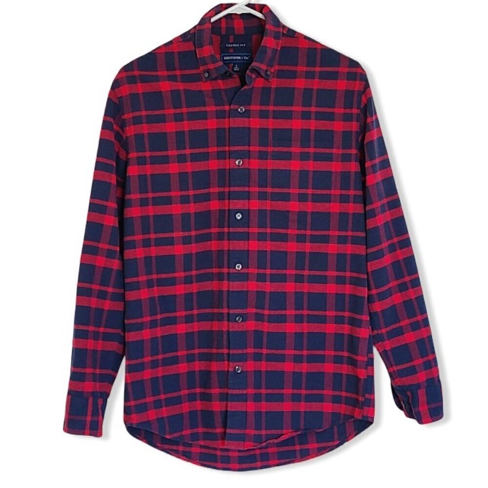 Mens Button Up Plaid Shirt S Cabin Core Autumn Christmas Plaid Kristofer & Co